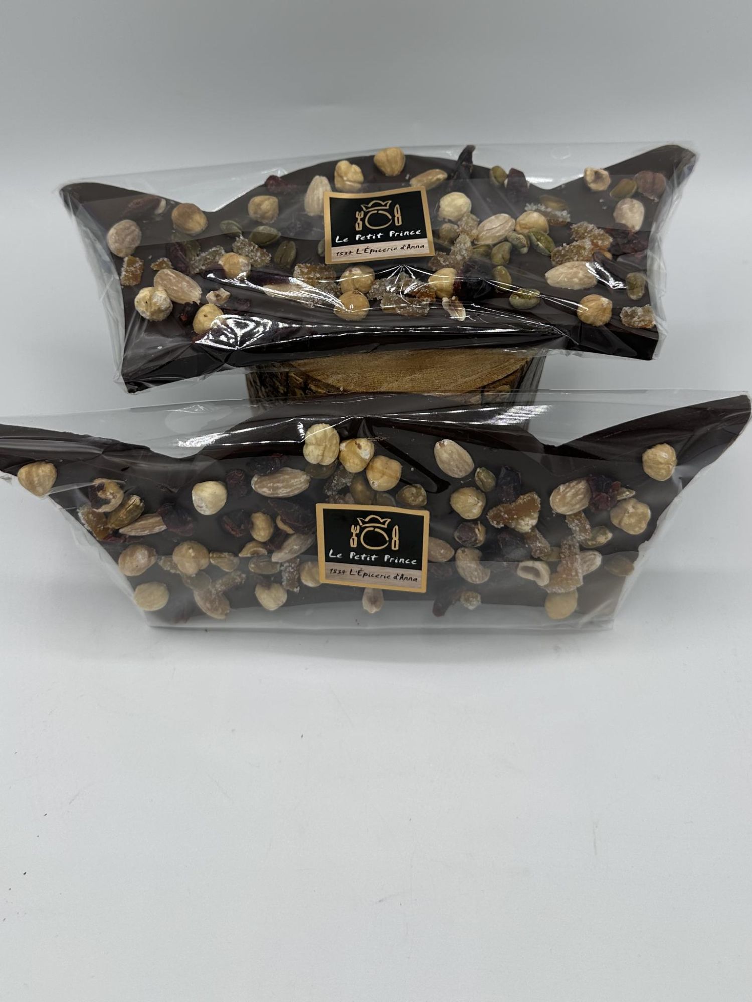 Tablette chocolat noir fruits du mendiants couronne 300g